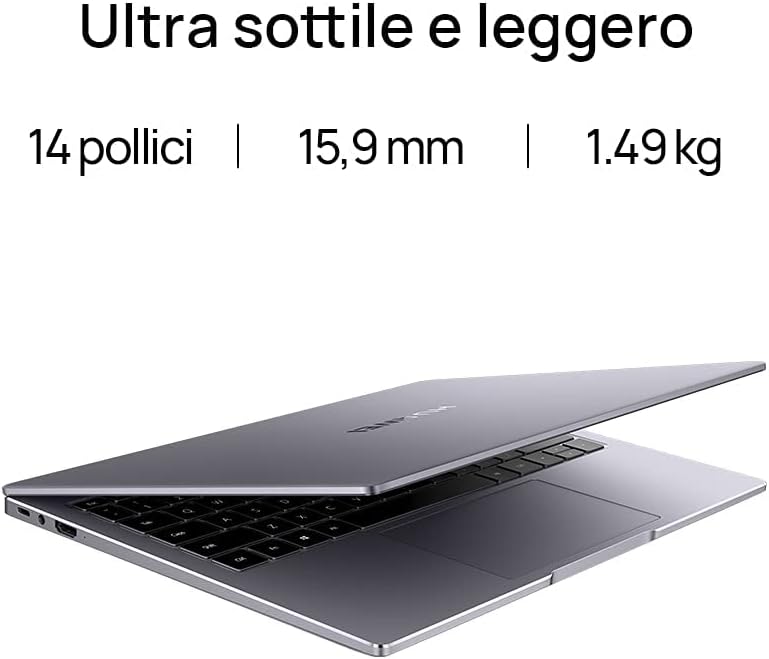 HUAWEI MateBook 14 2021 Laptop, Display 2K FullView Ultrabook 14 Pollici Notebook PC, Intel Core i5-1135G7, 16 GB RAM, 512 GB SSD, Sblocco con impronta digitale, Win 11, Layout Italiano, Space Gray HUAWEI MateBook 14 2021 Laptop, Display 2K FullView Ultrabook 14 Pollici Notebook PC, Intel Core i5-1135G7, 16 GB RAM, 512 GB SSD, Sblocco con impronta digitale, Win 11, Layout Italiano, Space Gray