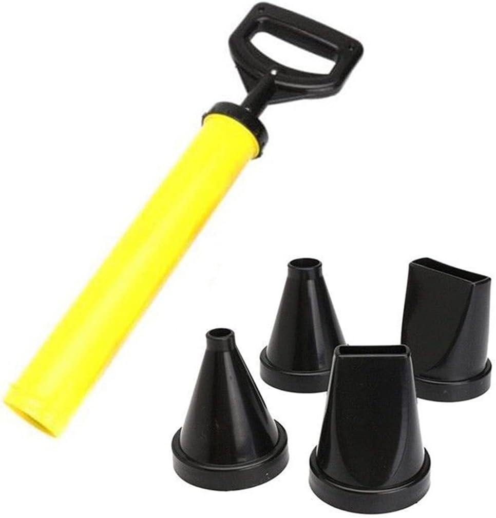 ZTBH Drill Bit Sets 4 Nozzles Cement Lime Hand Tool Set, Caulking Gun Brick Grouting Mortar Sprayer Applicator Tool Set Accessories