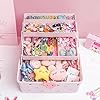 Campsie Organizador De Accesorios para El Cabello, Almacenamiento De Accesorios para El Cabello, Bonita Caja De Joyería Portátil, Joyero para Niños Y Niñas, para Cintas De Cabello, Elásticas De Pelo #1