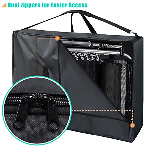 Kovshuiwe Large Outside Chair Storage Bag, 600D Chair Carry Bag For Zero Gravity Chair Cover, Heavy Duty Folding Lounge Chair Carrying Case, Extra Large Moving Bags With Zippers #TOP4