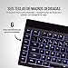 Corsair K55 RGB Teclado para Juegos con Teclas de Membrana, Retroiluminación RGB...