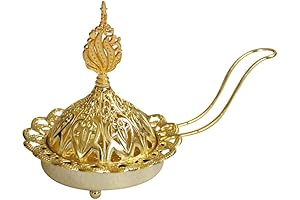 Veemoon Arabian Incense Burner Metal Incense Burner Arabian Diffuser Bakhoor Oud Frankincense...