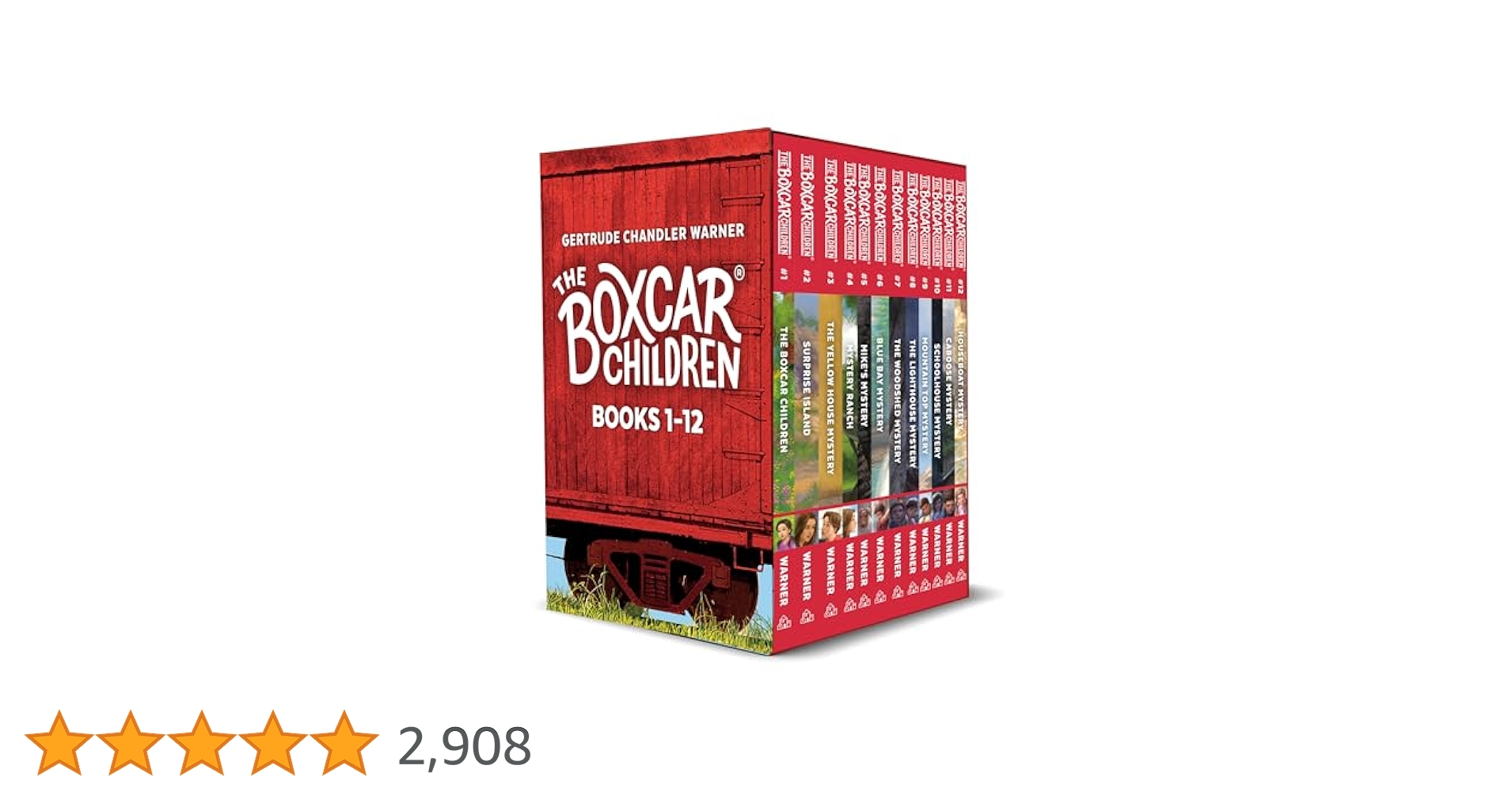 The Boxcar children 50冊セット　英語絵本 The Boxcar Children Mysteries Boxed Set Books 1-12: Warner