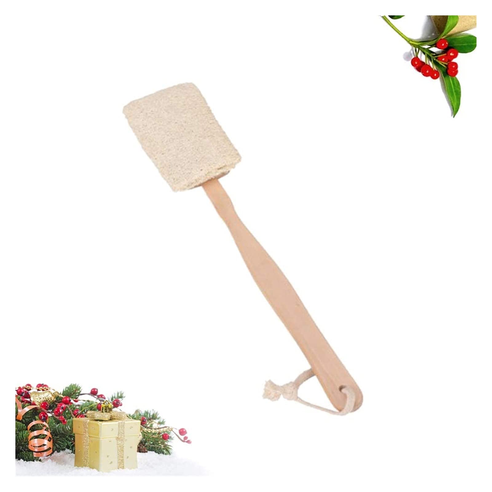 Cepillo de baño con Mango Largo, Cepillo de lufa Natural, Cepillo Exfoliante para el Cuerpo, Cepillo para la Espalda, Cepillo de baño y Ducha Corporal, cepillos para el Cuerpo y el baño