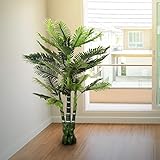 HERMOSA DECORACIÓN: Nuestras palmeras artificiales decoracion hogar se pueden usar en el hogar o la oficina para traer un poco de los exteriores dentro. También puede comprarlas al por mayor y usarlas como decoración de fiestas de cumpleaños o centros de mesa en bodas. Obtenga su set hoy mismo.