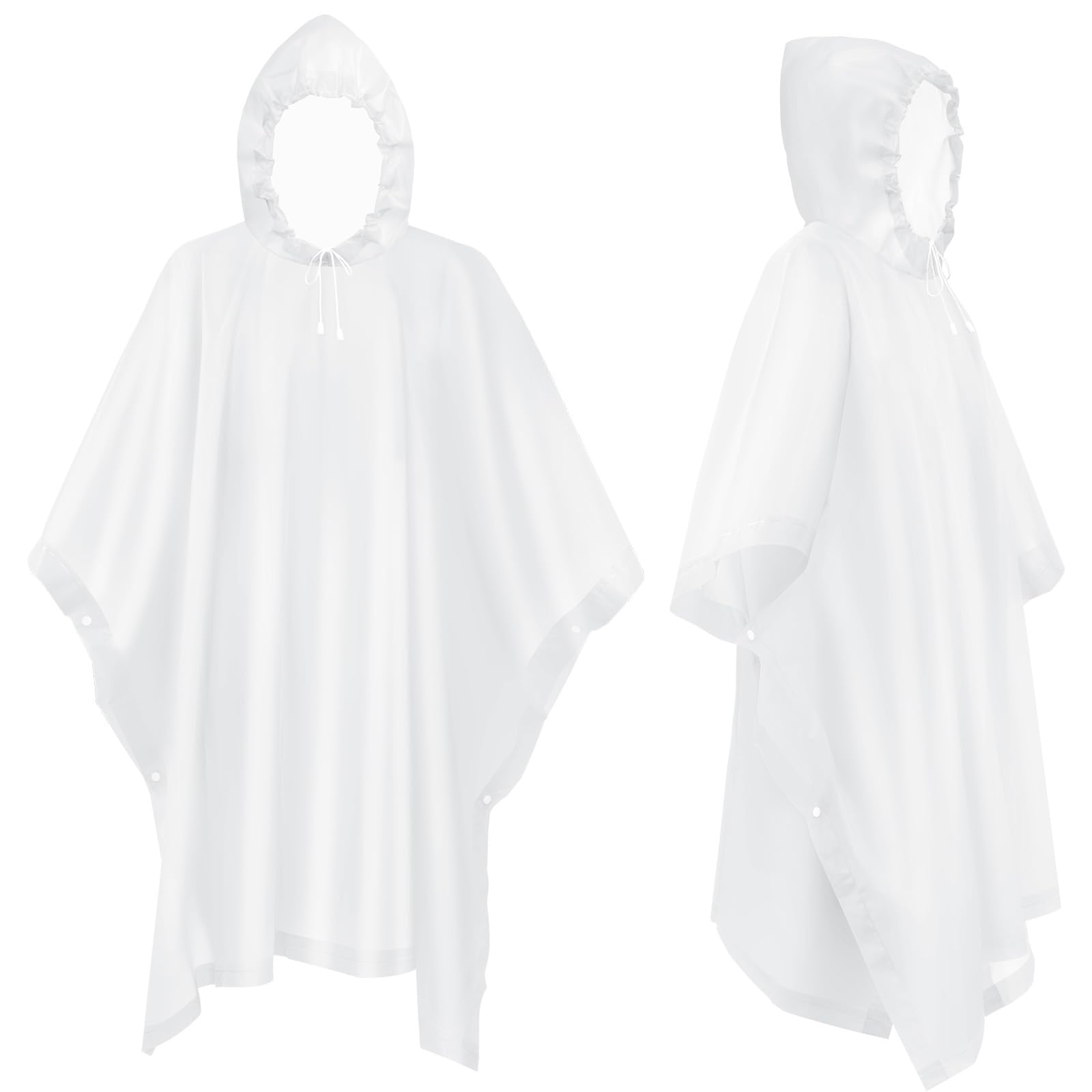 flintronic Poncho, EVA Poncho Impermeabile Riutilizzabile, Impermeabile Portatile con Cappuccio per Adulto, Poncho Antipioggia per Uomo e Donna, per Campeggio, Escursionismo