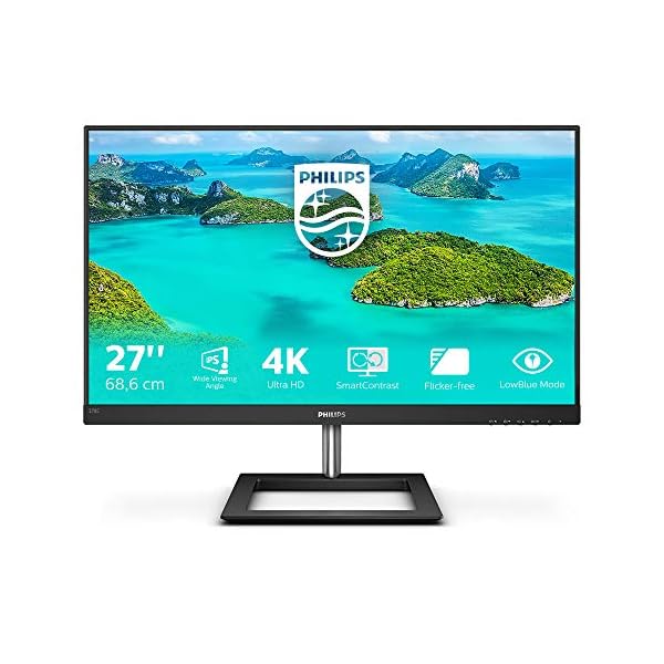 Philips 278E1A - monitor UHD de 27 pulgadas (3840x2160, 60 Hz, HDMI, DisplayPort) negro