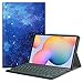 Produktbild Fintie Beleuchtete Tastatur Hülle für Samsung Galaxy Tab S6 Lite 10,4 Zoll 2020 - Schutzhülle mit Abnehmbarer QWERTZ Tastatur mit Hintergrundbeleuchtung für Samsung Tablet SM-P610/ P615, Sternenhimmel