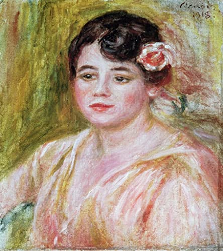 Poster Portrait d'Adèle Besson par Renoir - Impression Toile Salon 60x90cm