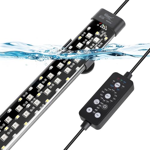 Lampe d'aquarium à DEL hygger 21W étanche IP68 avec minuterie 24/7