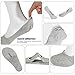 9 Packs Mens No Show Socks Size 10-12,Non-slid Invisible Socks For Men,Moisture Wicking Cotton Socks Pure Color-Fashion Grey