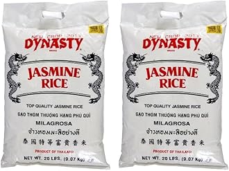 Dynasty Jasmine Rice, 20-Pound (Pack of 2)