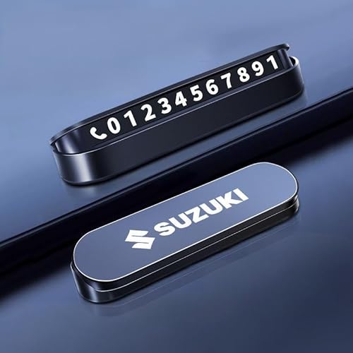 VGTDCDT Segnale del Numero di Telefono del parcheggio per Suzuki Swace 2020-2025, Segnale di parcheggio temporaneo per Auto,Segnale Visibile Notte
