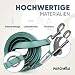 PAROWAU Hundeleine 3m [4-Fach verstellbar] + Hundespielzeug Ball [Zahnpflege Hund] Leine Hund Hundezubehör Hundeleine für große Hunde Hundespielzeug Intelligenz Hundespielzeug unzerstörbar (türkis)