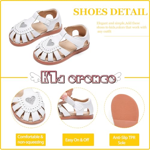 Image of Kiderence Toddler Girls Sandals Little Girls Kids Summer Shoes Toddler Sandals