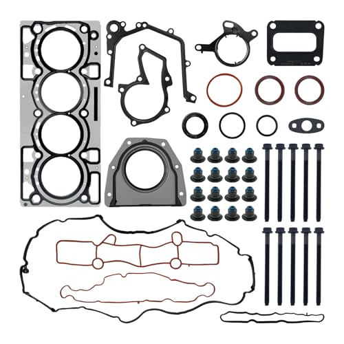 FTMUKF HS55346 Cylinder Head Gasket Set with Bolts for Ford Escape 2017-2019 Fusion 2014-2020, 1.5L L4 Gas DI DOHC 1499cc, HGS4312, DS7Z-6051-D, DS7Z-9439-A, DS7Z-9L438-A, DS7Z-6584-A