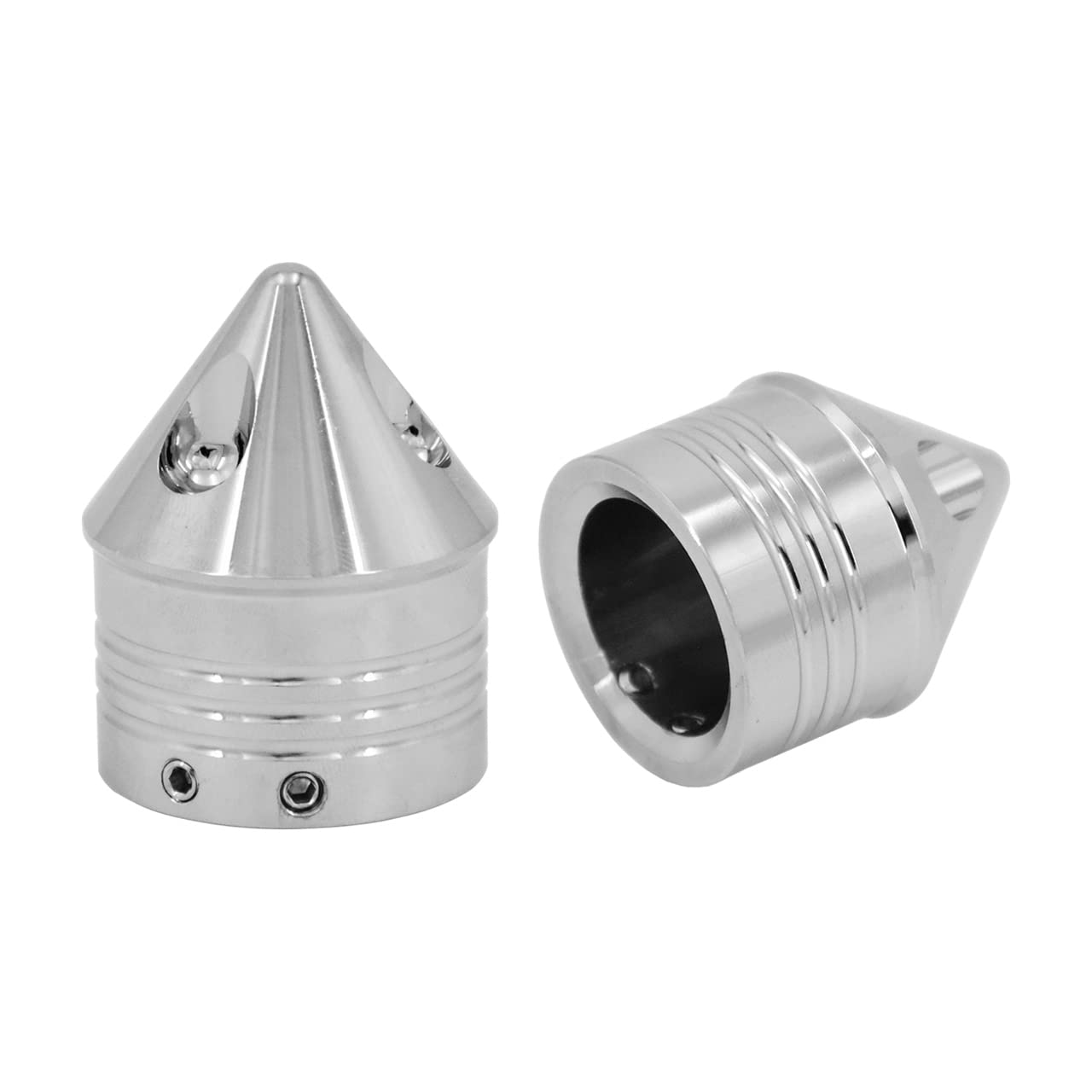 Moto Asse Anteriore Dado Copertura Tappi Fit per Harley Touring Electra Road Glide Dyna Softail Sportster 2008-Più tardi Cromato