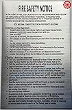 DOOR HPD NYC "FIRE SAFETY NOTICE"-NON FIRE PROOF BUILDING (STICKER,8.5X5.5 INCH,SILVER)