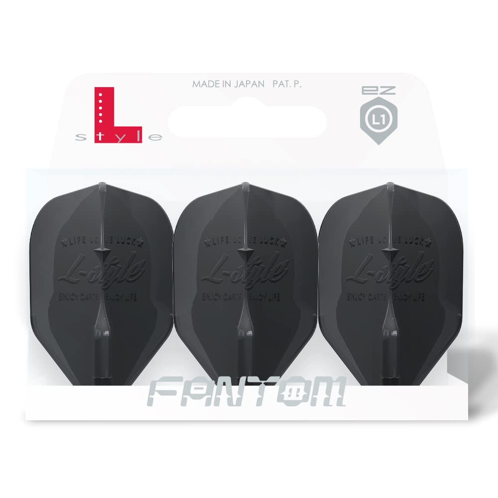 Amazon.com : L-style L1 Standard Dart Flights – EZ Fantom – Black