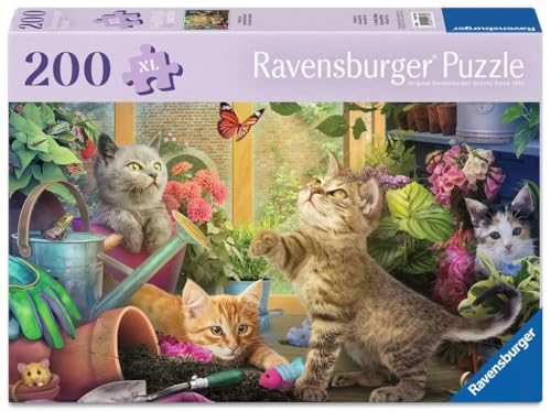Ravensburger Puzzle Verspielte Kätzchen - 200 große Puzzle-Teile