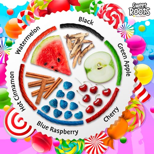 image for Happy Bites Sweet Roots Black Licorice Twists – 1 Bag (16 oz) – Ju