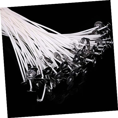 Mechas de algodón natural enceradas para velas 100 pcs miniatura 5