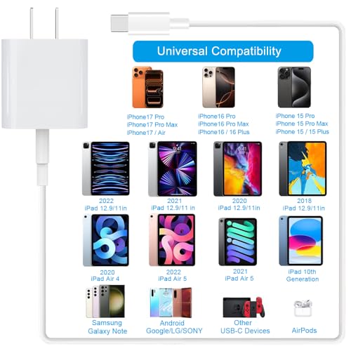 iPhone 17/16/15 Fast Charger 2-Pack 33W - Save 61% with code EK2FV29B