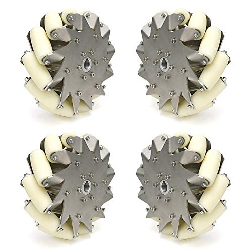 Amazon.co.jp: 203mm ステンレスメカナムホイール4コセット (14138