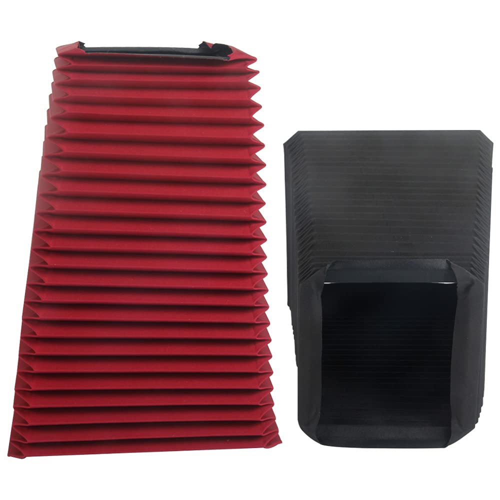 Red Soufflet de Fabrication Professionnelle pour caméra Linhof Technika Master 2000 3000 IV V 4x5 Noir ou Rouge (Linhof 45 Bellows)