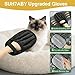 SUH7ABY Upgraded Pet Hair Remover Gloves for Cats & Dogs — Reusable Five-Finger Electrostatic Brush for Fast & Easy Pet Hair Removal on Carpet, Clothing, Couch, Car Seats — 1PC's (Black)