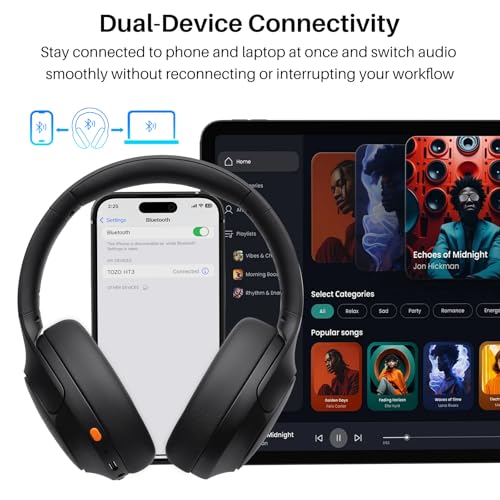 TOZO HT3 Hybrid ANC Headphones — view 6