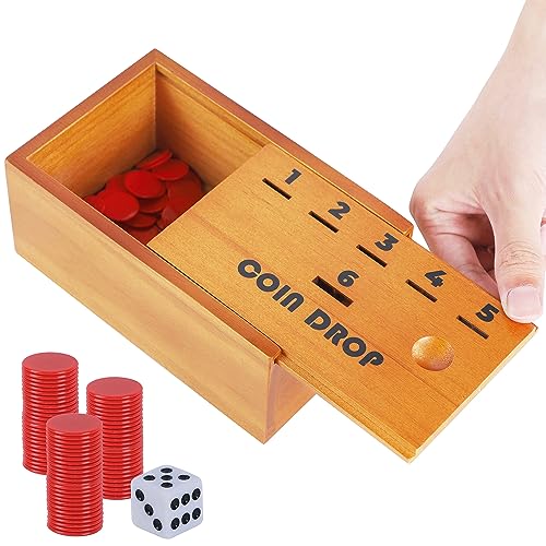 Juegoal Coin Drop juego de mesa de dados y fichas miniatura 1