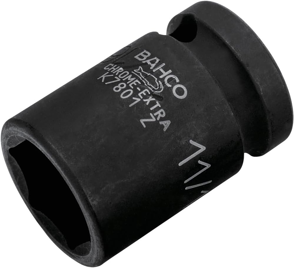 Bahco K7801M-11 BHK7801M-11 Hexagon Socket, Black, 1/2-Inch, 11 mm