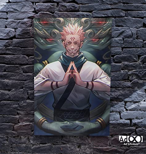 Image of AD INFINITUM Anime jujutsu kaisen 300 gsm Paper Wall Poster, Multicolor | 13 x 19 inches | (SUKUNA 2)