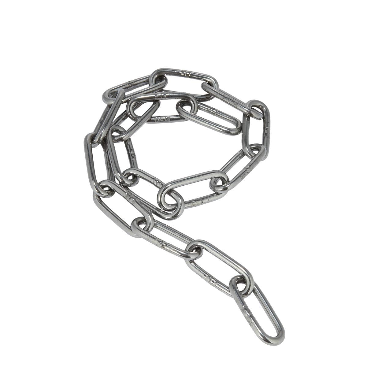 Catena in acciaio inossidabile, maglie saldate per recinzioni sospese ad alta resistenza, ideale per catena per cani, catena per altalena, catena per asciugare la biancheria, diametro 1,2 mm