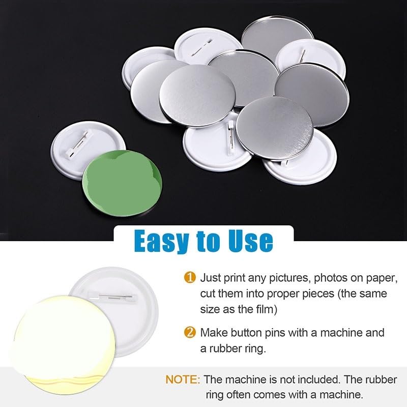 500 Sets Blanko-Anstecknadeln, Button-Maker-Teile, Materialzubehör, 25-mm-DIY-Knöpfe Pin Badge Maker