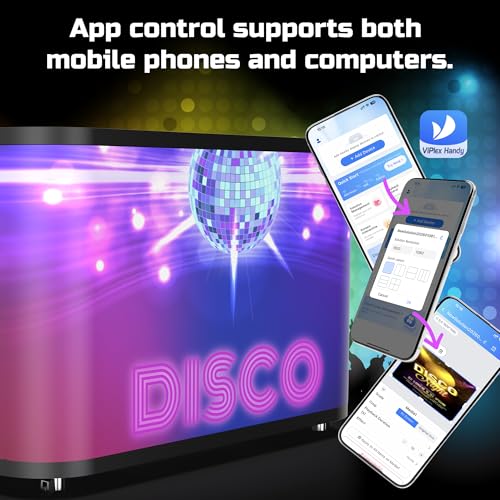 Image of P2.5 Flexible LED Screen Reception Desk, High-Brightness Mobile GOB DJ Table Display with App Control, Replaceable Magnetic Screen Module & Lockable Wheels for Exhibition Reception, Events & Rental