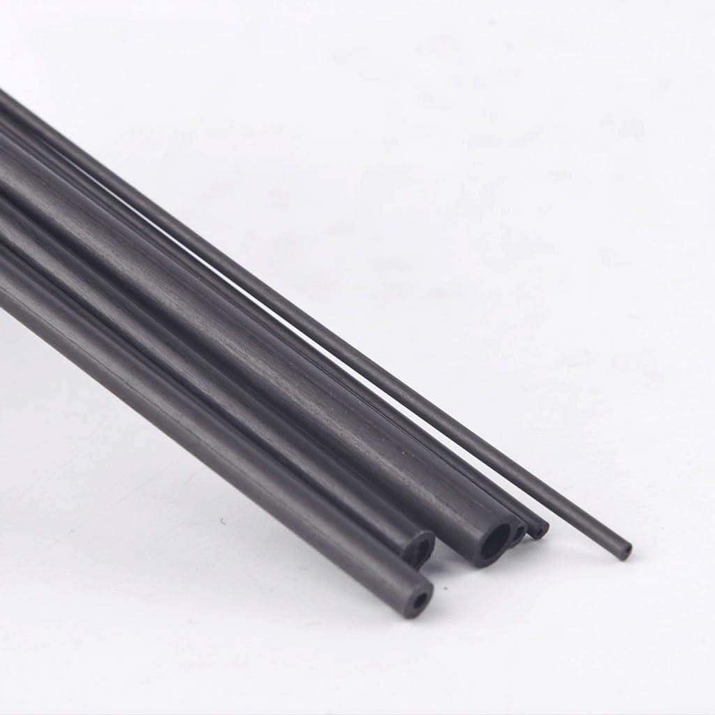 8 tiges de tubes creux en fibre de carbone.(200x1.8x1mm)