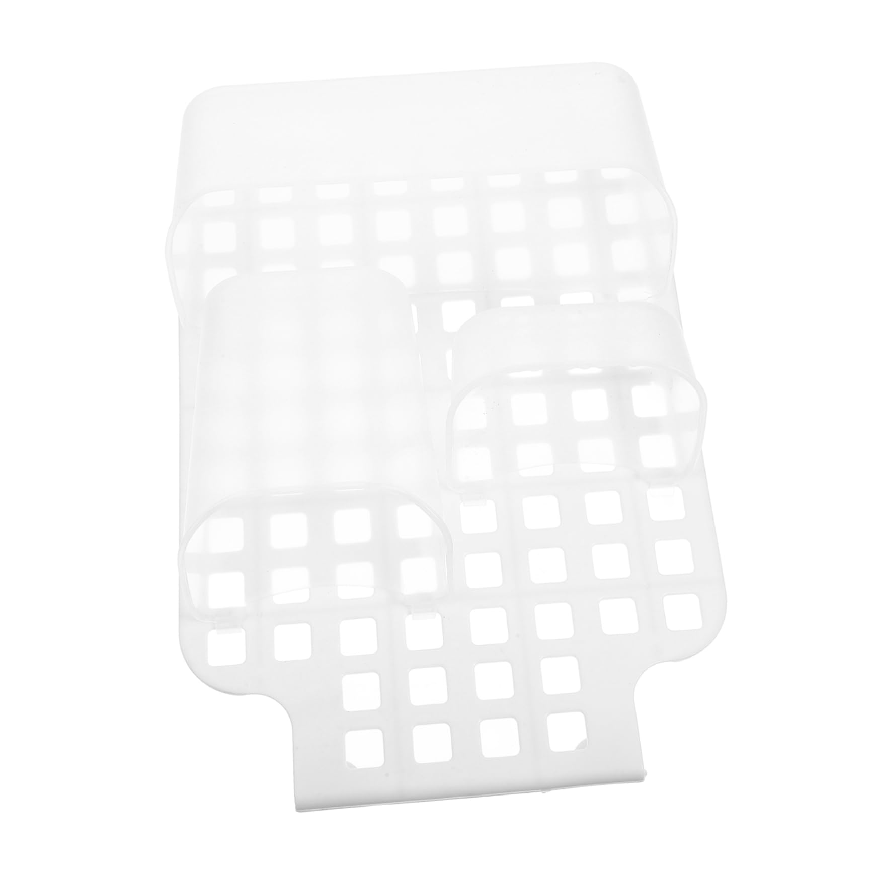 PartyKindom Cestino Sospeso Bagno Doccia a Doppio Strato, Bianco Pp | Ganci Inclusi, Facile da Pulire, Organizer Compatto per Accessori e Piccoli Oggetti da Appendere