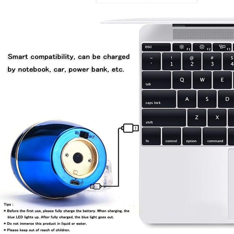 Encendedor eléctrico híbrido recargable USB marrón miniatura 4