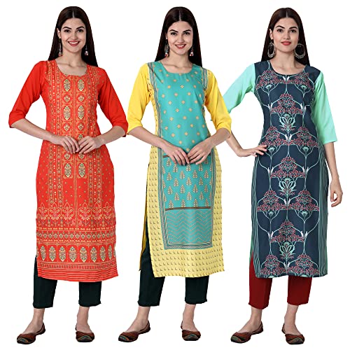 Image of Women's Crepe Straight Kurta