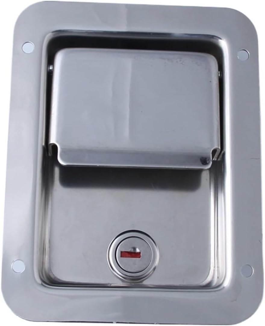 Stainless Steel Engineering Machinery Panel Lock Generator Set Lock Flat Lock Pull Type Square Box Lock Toolbox Lock