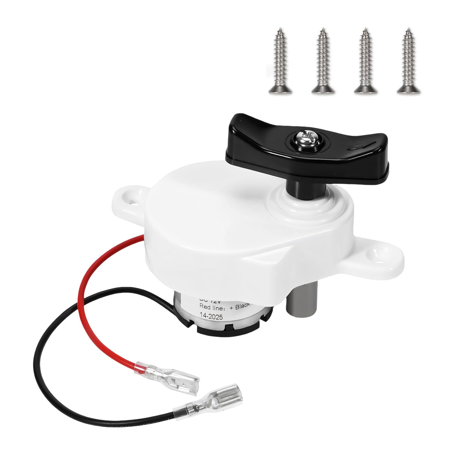 K6010 81 - Motor de elevación de ventilador de ventilación de 17 velocidades con carcasa resistente a los rayos UV y tornillos de acero inoxidable, tornillos de motor de acero inoxidable