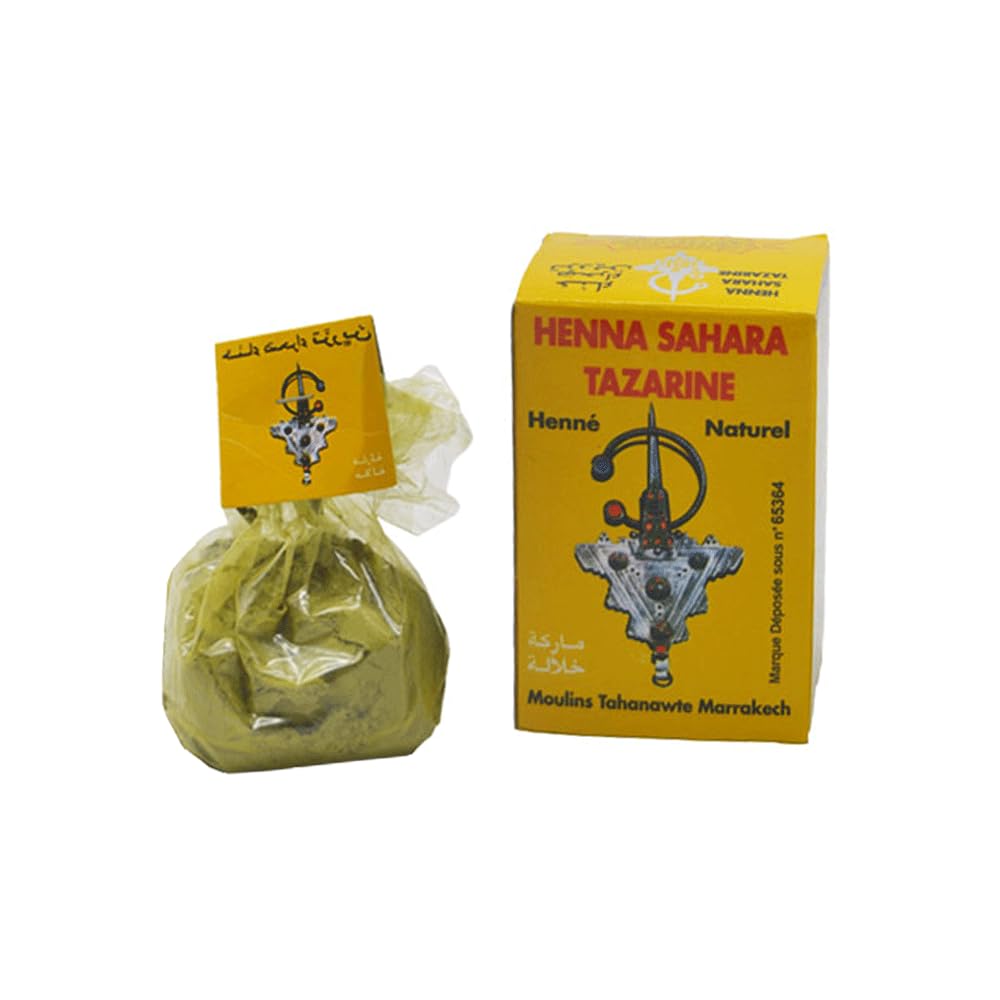 Henna Sahara Tazarine -Lawsonia Inermis- naturale e pura 100% colorazione naturale per capelli e corpo