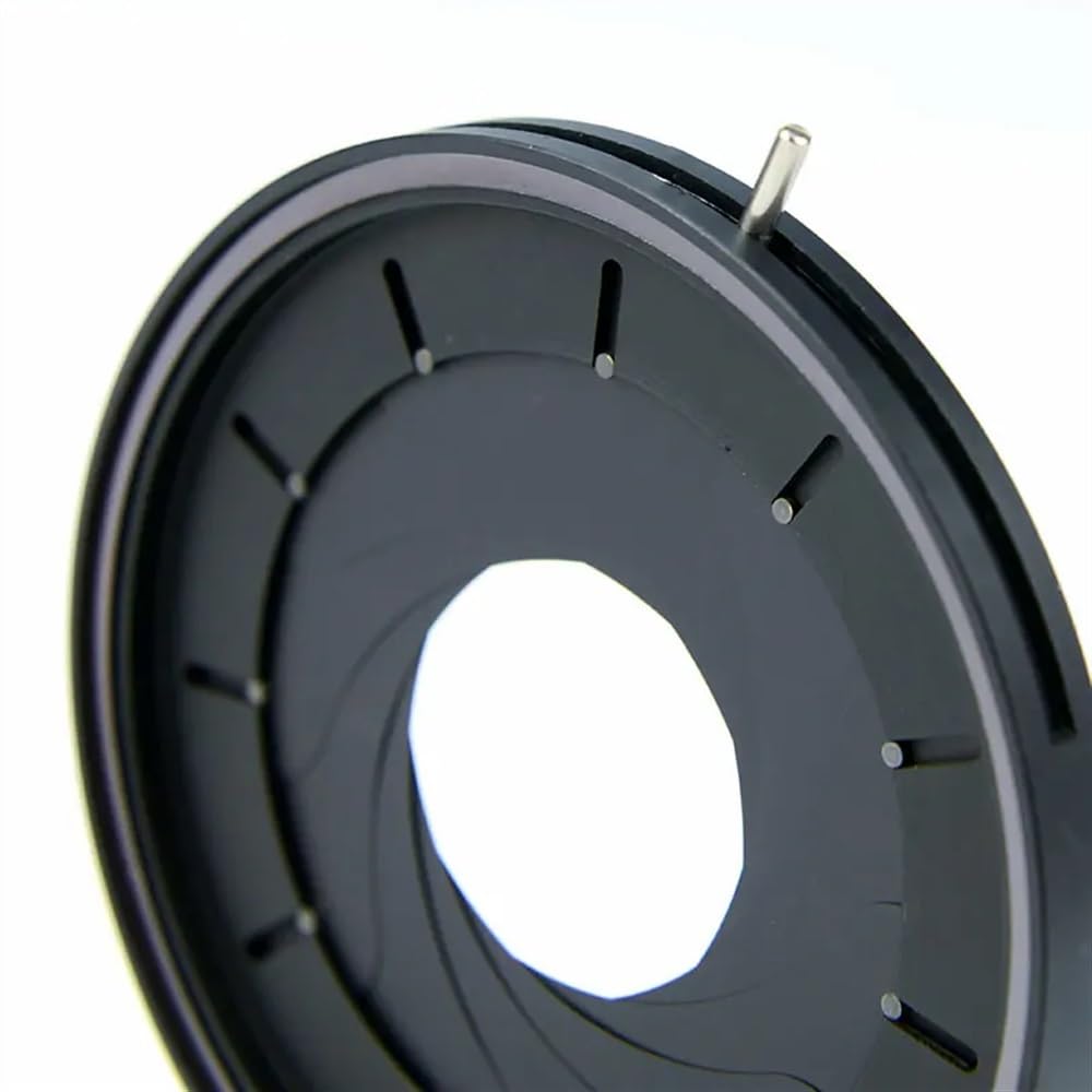 Accessori per microscopio da laboratorio 2-50mm Diaframma regolabile 1 PC Regolabile 2-50mm Diaframma a iride meccanico Microscopio Adattatore for fotocamera Monitor Condensatore
