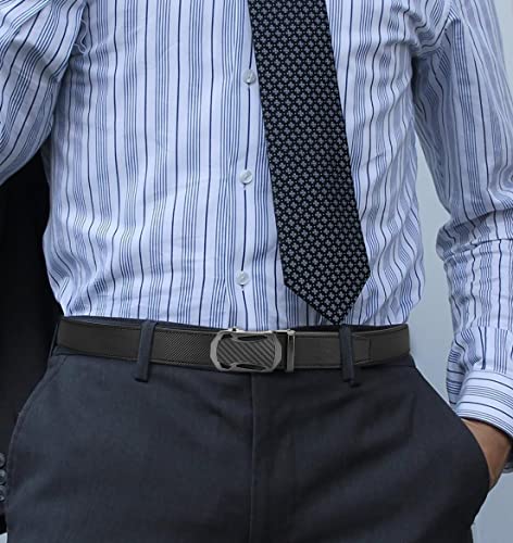 Image of CHAOREN Leather Ratchet Belt Men 2 Pack - Customizable Fit, Effortless Style (35mm)