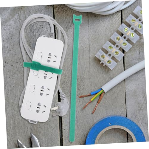 Veemoon 100 piezas Cintas Reutilizables de Cable con Gancho y Bucle para Gestión de Cables Verde miniatura 5