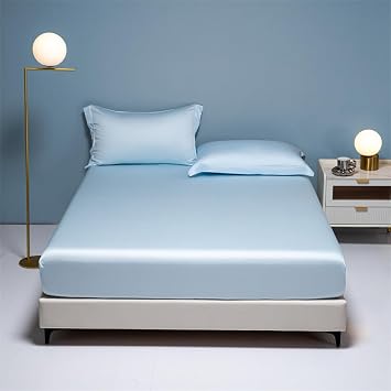 Quilting Process Design of Four Seasons Universal Mattress Protective Cover; Lightweight Breathable Fabric for Noiseless Sleep Experience.Blue-2,King71x79in3pcs