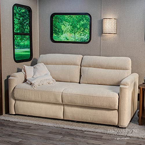 Thomas Payne 72" Norlina Rv Tri-Fold Sofa With Woven Fabric, Couch-To-Bed Conversion, Removeable Back, Easy Installation For Travel Trailers, 5Th Wheels And Motorhomes - 2020128896 #TOP6