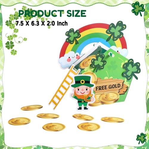 Motionchic 12 Sets St. Patrick's Day Leprechaun Trap Kit Bulk Catch a Leprechaun Trap Kit St Patricks Day DIY Crafts Supplies Green Rainbow Irish Holiday Activity Party Decorations Favors Gifts by Motionchic - Image 3